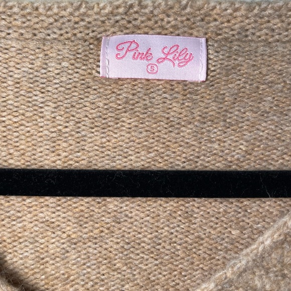 Pink Lily Toupe Sweater - Picture 5 of 7